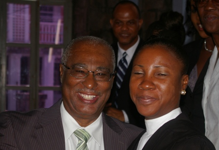 Premier Parry and Mrs. Jeffers